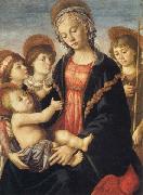 Sandro Botticelli Madonna and Child,with the Young St.John and Two Angels oil